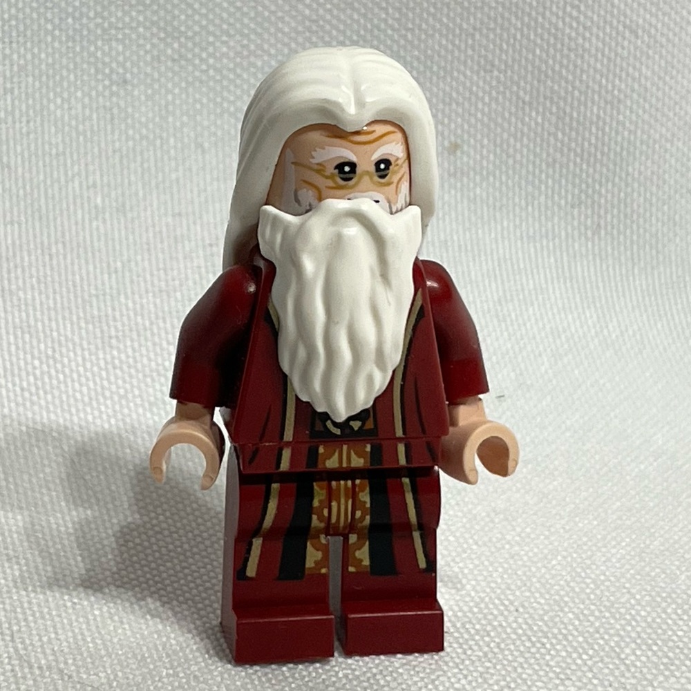 Lego Minifigure Albus Dumbledore Wizard Harry Potter Hogwarts Great Condition